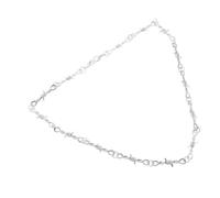 Abaodam Collier Ras Du Cou Gothique Épineux Unisexe Métal Barbelé Style Punk Hip-hop Accessoire Mode pour Hommes et Femmes Soirée