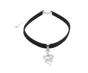 Abaodam Collier Ras du Cou Serpent Vintage 31Cm Bijoux Léger pour Femme Présent Cosplay Confortable Usage Quotidien