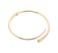 Abaodam Collier Ras du Cou Simple en Métal Doré pour Femme, Bracelet Ouvert à Ressort Géométrique, Bijou Ajustable pour Soirées et Vacances d'Été