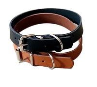 Abaodam Collier Réglable en Cuir de Vache pour Chiens de Petite et Moyenne Taille Taille XS Confortable et Solide pour Animaux de Compagnie