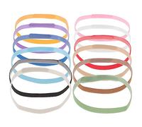 Abaodam Collier Réglable pour Chiens 12 Couleurs Collier en Nylon pour Animal de Compagnie Étiquette d'Identification Taille Ajustable 35 CM X 10 MM