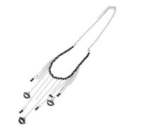 Abaodam Collier Rétro pour Femmes Perles en Alliage, Pendentif Lèvres Unique, Ajustable et Confortable, pour Fêtes et Événements Festifs