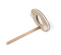 Abaodam Combinaison de Miroir du Support de Perroquet Plateforme de Cage de Hamster Accessoires de Cage de Perroquet perchoir Rotatif pour Perroquet Miroir pour Cage à Oiseaux en Bois