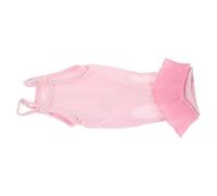 Abaodam Combinaison de Récupération Chirurgicale pour Chaton, Vêtement Post-opératoire Rose Taille S, Tissu Respirant et Élastique, Protection Anti Léchage pour Convalescence Optimale