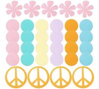 Abaodam Confettis Accessoire Festif Coloré et Original Arc-en-ciel 100 Pièces en Carton pour Décoration de Table Éparpillée, pour Anniversaire et Mariage