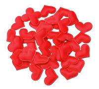 Abaodam Confettis de Cœur Rouge Facile à Nettoyer 300 Pièces et Saint-Valentin, Pétales en Polyester et Éponge, Création D'ambiance Romantique pour Décoration de Table de Mariage