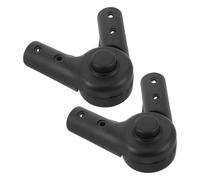 Abaodam Connecteur de Poignée de Poussette Pliable 2 Sets en Plastique Noir, Articulation Flexible pour Tube de 22 Mm, Léger et Pratique pour Sorties en Parc et Déplacements Quotidiens