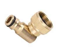 Abaodam Connecteur de Robinet de Jardin en Laiton 3/4 Pouce Orientable | Rotation Horizontale 360 Degrés, Angle 90° Réglable, pour Tuyau D'eau et Accès Serré au Jardin