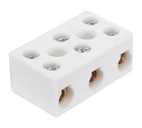 Abaodam Connecteur Électrique Céramique 3 Positions à Vis, Résistant Haute Température, Conductivité Fiable, pour Applications Électriques Exigeantes