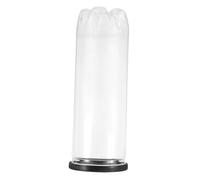 Abaodam Conteneur à Balles de Tennis Transparent PVC avec Couvercle Noir Résistant à Usure Organiseur Compact pour Petites Balles Rangement Pratique pour Tennis et Tennis de Table