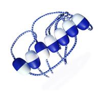 Abaodam Corde de Sécurité Flottante pour Piscine Ligne de Séparation avec Bouées Bleues et Blanches Anti-UV et Antioxydant Accessoire pour Délimitation de Voies et Zones à Risque