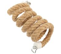 Abaodam Corde pour Perroquet Suspendu, Stable, Chanvre et Métal | Oiseaux et Perroquets, Clips Stables, Jeu et Exercice, Décoratif à Maison, Robuste