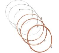 Abaodam Cordes de Guitare Folk en Métal 6 Pièces, Jeu de Cordes de Rechange pour Guitare Acoustique, Accessoires pour Instruments de Musique, Fourniture Solide et Résistante