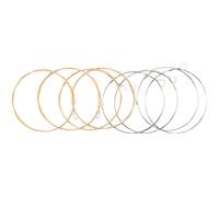 Abaodam Cordes de Mandoline 8 Cordes en Acier Jeu de Remplacement Métallique pour Mandoline Fourniture Musicale pour Instrument Folklorique Tension Standard Solide et Sonore