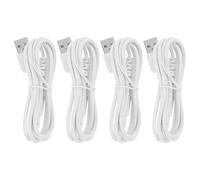 Abaodam Cordon de Charge USB de Remplacement pour Hydropulseur Portable, Câble Tpe Blanc, 4 Pièces, Compatible avec Jet Dentaire, pour Voyage et Usage Professionnel