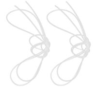 Abaodam Cordon de Fixation en Nylon Blanc pour Arceau de Basket, Installation Rapide et Haute Résistance, Lot de 2 Pièces Adapté aux Équipements de Basket Intérieur et Extérieur