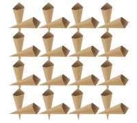 Abaodam Cornet Confettis Mariage en Papier Kraft Robuste, 120 Pièces Mini-cônes pour Décoration Champêtre, pour Bachelorette Party ou Birthday Party