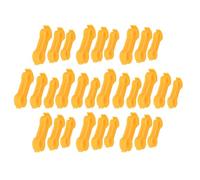 Abaodam Correcteur de Jambe D'oiseau Jaune pour Poussins et Cailles, Attelle Réglable en PVC Réutilisable, Lot de 30 Pièces pour Traiter Pattes Écartées