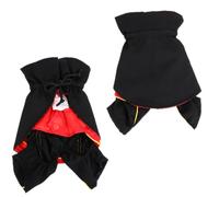Abaodam Costume d'halloween pour Animaux de Compagnie Vampire en Tissu Rouge, Lavable et Facile à Nettoyer, pour Chien et Chat, pour Fêtes d'halloween