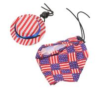 Abaodam Costume Petit Animal Ajustable pour Hamster et Reptile Chapeau et Cape Independence Day Accessoire Confortable et Réutilisable pour Fête Patriotique