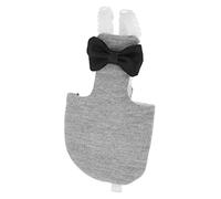 Abaodam Couche Réutilisable Anti-Mouches pour Perroquets en Tissu Respirant, Costume D’Oiseau Taille l Gris Mélangé, Protection Extérieure pour Perruches Et Calopsittes