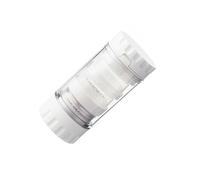Abaodam Coupe-comprimés Multifonction en Acier Inoxydable Blanc, Broyeur Portable pour Remède, Pilulier Boîte Transparente, Doseur Intégré, pour Usage Domestique et Garçon et Filles