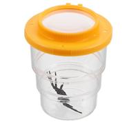 Abaodam Coupe D'observation des Insectes Loupe De Roche pour Enfants Bac à Insectes Attrape- pour Enfants Attrape-Grenouille Visionneuse Scientifique Orange Plastique