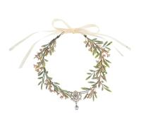 Abaodam Couronne de Fleurs V-shaped Légère en Plastique et Résine, Accessoire Cheveux Mariage Champêtre pour Occasions Spéciales et Photographie, Charme Exotique Unique