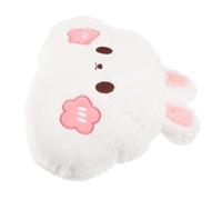 Abaodam Coussin Lombaire de Voiture en Peluche Douce Oreiller Décoratif Mignon Lapin pour Siège Auto Coussin Moelleux 1 Pièce Toutes Saisons Accessoire Confortable pour Femmes