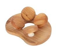 Abaodam Coussin Lombaire en Bois pour Sauna et Hammam - Dossier Ergonomique en Bois Naturel - Accessoire de Soutien Dorsal pour Spa et - Confort Hivernal et Entretien Facile