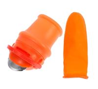 Abaodam Couteau Pouce Jardinage Multifonction avec Protège Doigt Silicone Outil Fruits et Légumes Coupe pour Raisins Haricots et Légumes Pratique et Facile à Nettoyer