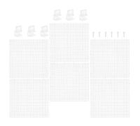Abaodam Couvercle D'aquarium avec Support, Grille Plastique Anti-Saut | Découpe Personnalisée, Fixation Stable, pour Vitres 5-15mm, Six Clips Inclus, Usage Aquarium