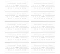 Abaodam Couvercle de Bris de Glace pour Déclencheur Manuel D'alarme Incendie Transparent Résistant aux Hautes Températures, Lot de 10 Pièces, Verre de Remplacement pour Système de