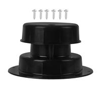 Abaodam Couvercle Ventilation Toit Camping avec Kit Vis Installation Facile Noir Capuchon Ventilation Plomberie RV pour Évacuation Humidité et Odeurs