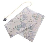 Abaodam Couverture de Livre en Tissu Imprimé Motif Pissenlit Bleu, Taille A5, Protège Cahier Réutilisable pour Étudiants et Amoureux des Livres, Étui Ajustable et Léger pour Bureau