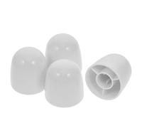 Abaodam Couvre-Boulons de Toilette Blanc 4 Pièces en Plastique, Cache-Vis Décoratif pour Fixation Sol Wc, pour Rénovation et Entretien de Toilettes