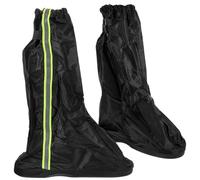 Abaodam Couvre-Chaussures Imperméables en Tissu Oxford Noir, Pliables et Faciles à Enfiler, pour Randonnée et Cyclisme, Protection Antidérapante Résistante pour Hommes et Femmes XXL