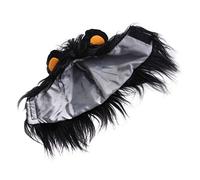 Abaodam Couvre-Chef pour Animaux De Compagnie Tenue De Chien Chiens Portant des Chapeaux De Chien Habiller Un Animal De Compagnie Adorable Mignon Cosplay Black Peluche