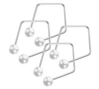 Abaodam Créateur de Fossettes Faciales Entraîneur pour Peau en Acier Inoxydable 4pcs Améliore L'apparence Visage pour Usage à Domicile Voyage