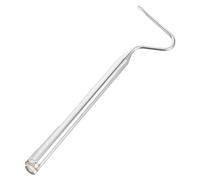 Abaodam Crochet à Serpent Rétractable en Acier Inoxydable Outil Extensible pour Reptiles Manche Long Blanc Accessoire Sécurisé pour Capture de Serpents et Usage en Terrarium