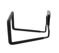 Abaodam Crochet Mural Robuste en Acier Noir Bord Antidérapant pour Garage et Atelier, Support Utilitaire pour Outils de Jardin et Pneus, Installation Murale Facile