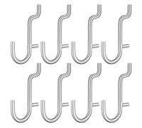 Abaodam Crochets en Acier Inoxydable Supports D'outils Robustes Lot de 20 Faciles à Installer pour Panneau Perforé pour Maison et Présentoirs à Bijoux