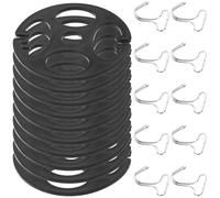 Abaodam Crochets Métalliques Installation Facile en Plastique et Fer Lot de 10 Fixation Rapide et Solide pour Housse de Siège Auto pour Intérieur de Véhicule