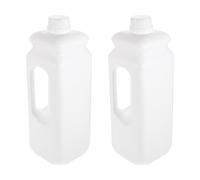 Abaodam Cruches Eau avec Poignée Ergonomique et Bouchon Étanche Lot de 2 en Plastique Réutilisable 2,5l pour Stockage Sûr