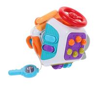 Abaodam Cube D'activités Bébé 10 Faces Multifonction 1-3 Ans en Plastique Sécurisé, Sensoriel Montessori pour Motricité Fine et Éveil Préscolaire, Jeu Éducatif Portable pour Tout-Petits