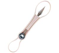 Abaodam Cuillère à Boule Pastèque en Acier Inoxydable Rose, Outil Multifonction Ergonomique pour Fruits et Salades, Facile à Nettoyer