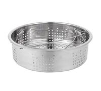 Abaodam Cuiseur Vapeur Rond en Acier Inoxydable 304 Panier Vapeur 20 Cm avec Poignées Doubles Ustensile Cuisine Polyvalent Homogène Compatible Autocuiseur Cuisson Légumes et Dim Sum