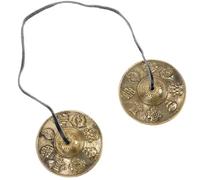 Abaodam Cymbales à Main en Laiton 8 Symboles de Augure Petites Cymbales Crash pour Percussion Adultes Instrument de Musique Ethnique Rituel pour Tambour et Contemplation