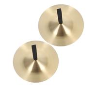Abaodam Cymbales Cuivre Robustes pour Garçon Fille Instrument de Percussion à Main pour École et Éducation Musicale Cymbales pour Doigt Instrument Musical Dinitiation