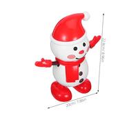 Abaodam Dansant Bonhomme Noël Figurine Animée Musicale Décoration Festive pour Garçon Fille et Adultes Cadeau Interactif sans Piles